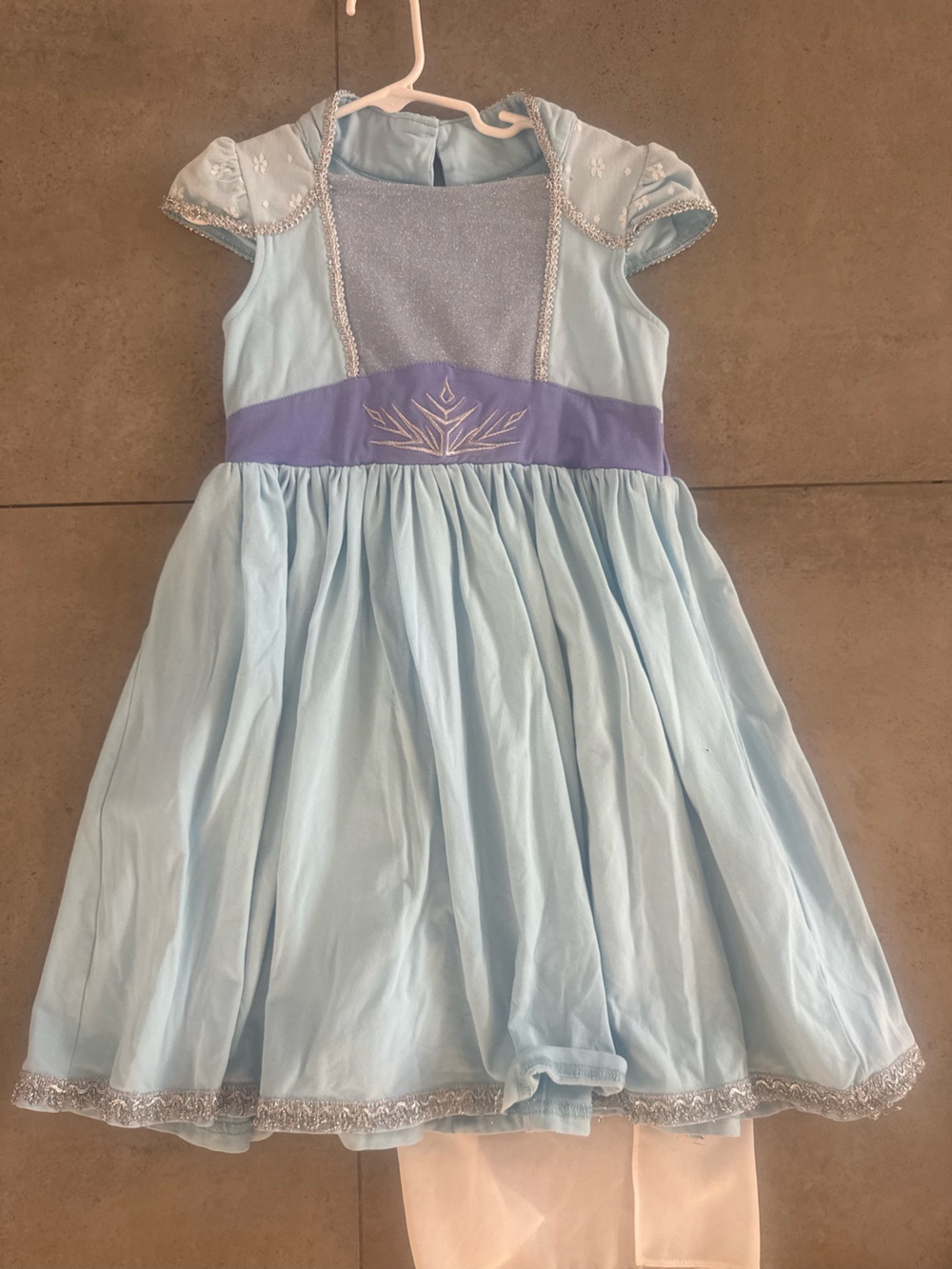 Girls' Light Blue and Lavender Party Dress - Formal Occasion